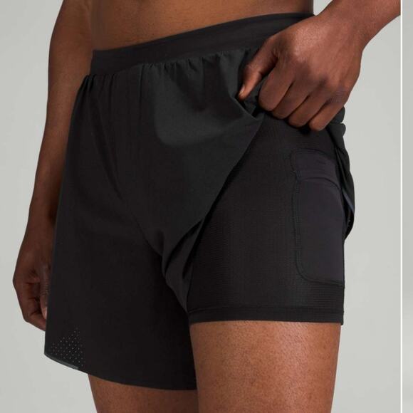 Lululemon Outpacer running shorts reflective small black - Picture 2 of 10